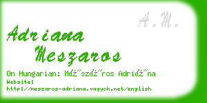 adriana meszaros business card